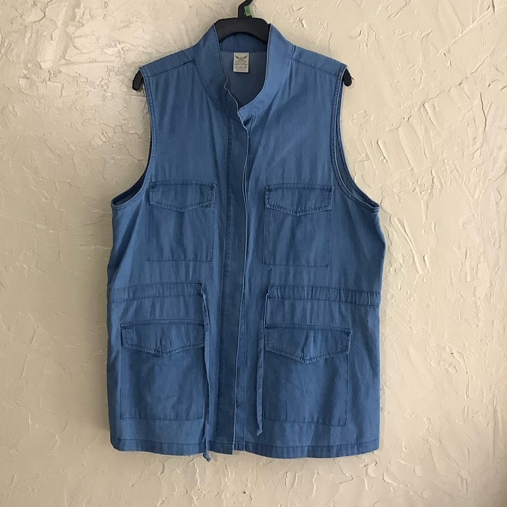 Faded Glory Women's Denim Blue Vest